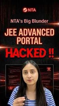 NTA's Big Blunder | RE-NEET/JEE Biggest Warning⚠️ #jeeadvanced #reneet #nta #news #trending #hack