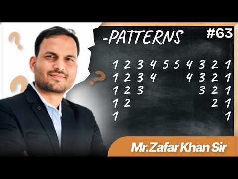 63. Number Pattern Program In Python Explained by Zafar Sir