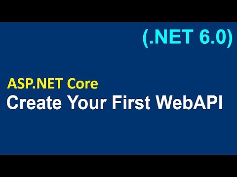 How To Create Web API using ASP.NET Core