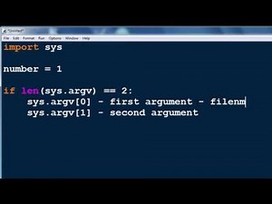 Command Line Arguments in Python programming language (sys module, sys.argv[] string list)