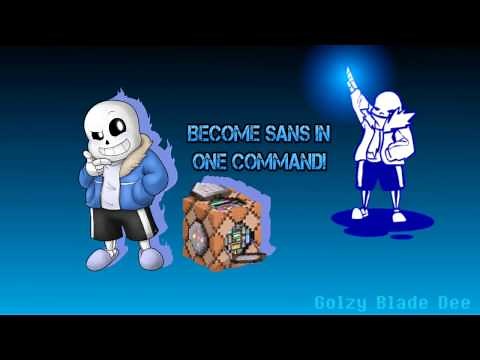 Minecraft vanilla 1.10/1.11/1.12 BECOME UNDERTALE SANS! ONLY ONE COMMAND