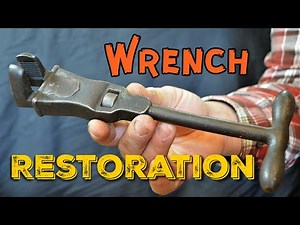 Antique Plumbers Basin Wrench Restored Better Than New