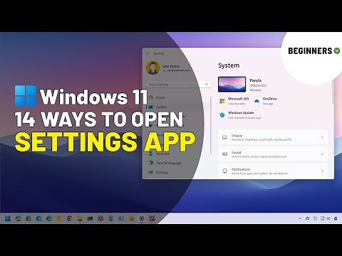 Windows 11: Open Settings app in 14 different ways ✅ BEGINNERS GUIDE