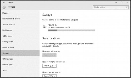 Manage Storage Space in Windows 10 - Tutorial