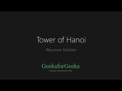 Tower of Hanoi | Recursion Problem | GeeksforGeeks