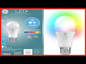 GE LED+ Color Changing Light Bulb, Dimmable Soft White and Daylight with Remote