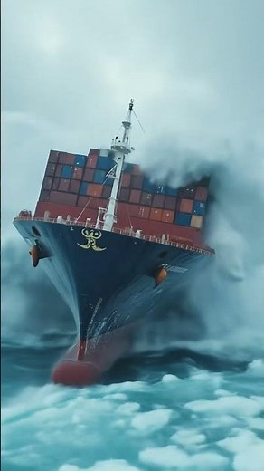 Massive Cargo Ships Crash in North Sea Storm 🌊🚢 | Epic High-Wave Footage