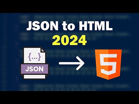 How to read data from a JSON file into HTML | json to html js 2024