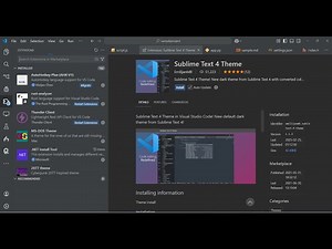 VS Code Tutorial to Integrate Sublime Text IDE Dark and Light Theme Video For Beginners