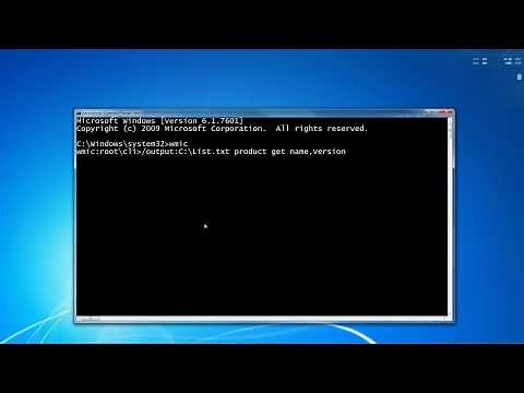 How To Get a List of All Programs Installed on WIndows