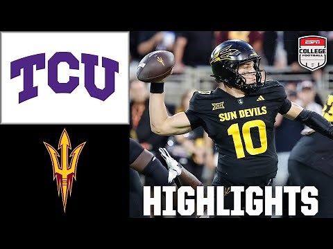 TCU Horned Frogs vs. Arizona State Sun Devils | Full Game Highlights | ESPN College Football