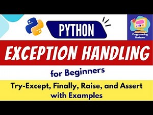 Python Exception Handling for Beginners | Try Except Finally Blocks Explained