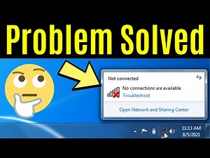Easily Fix Missing Network Adapter Windows 7 | Not Connected - No Connections are Available