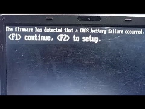 The firmware has detected a CMOS battery failure accurred | F1 Continue, F2 to setup, how to fix it?