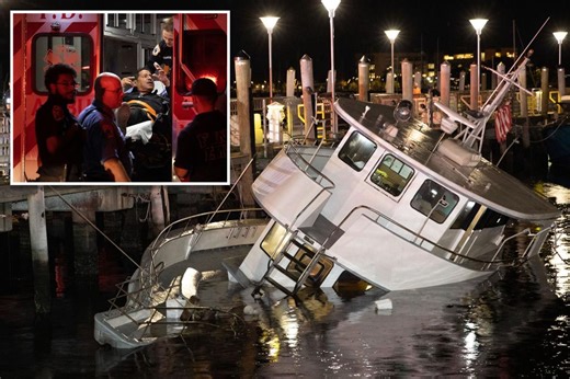 Fishing boat docked at NYC pier begins sinking with 11 passengers on board after dark: cops