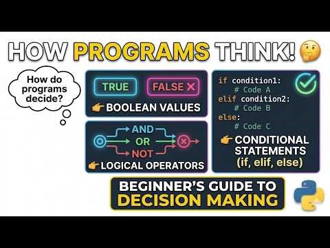 Python Lecture_2 Boolean & Logical Operators | If-elif-else in Python