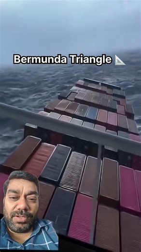 Ship Almost Capsizes in Bermuda Triangle 😱 Extreme Storm Reaction#BermudaTriangle