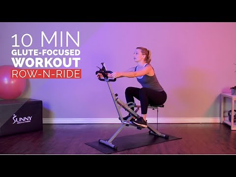 10 Mins Row-N-Ride Glutes-Focused Workout 🍑