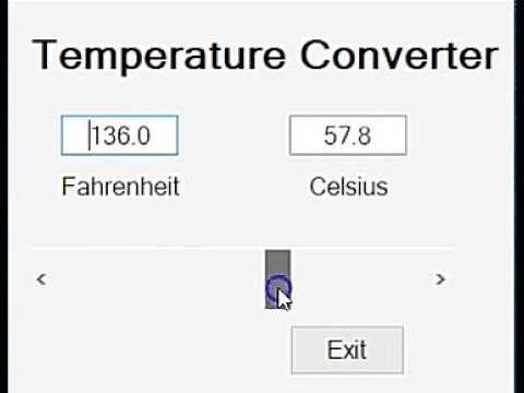 Visual Basic Tutorial - Temperature Converter