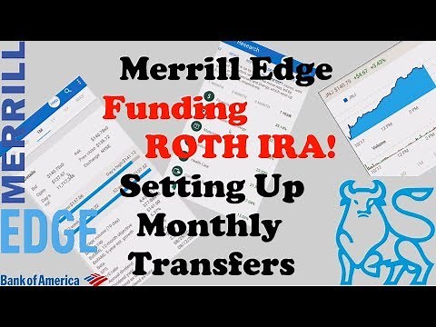 Bank Of America - Merrill Edge - Funding Self Directed Roth IRA & Setting Up Transfers