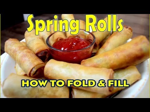 How to fold Spring Rolls | Indian Cooking Recipes | Cook with Anisa