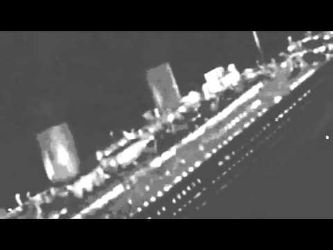 Real Titanic sinking footage