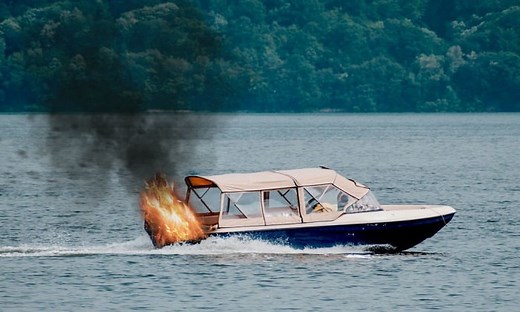 What Should You Do if a Fire Breaks Out in the Back of Your Boat?