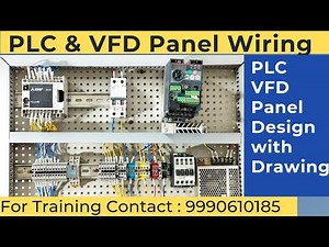PLC & VFD -Electrical Control Panel Input Output Wiring and Programming | PLC programming of Motor