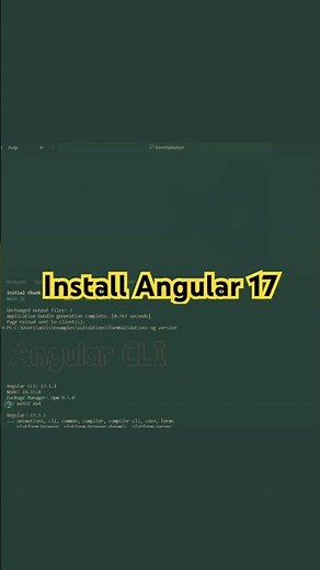 Install the Angular 17 on the Windows #angular #angular17 | How To Install Angular CLI globally