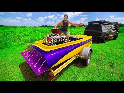 TOP SPEED TESTING Our New DRAG RACING BOAT!!! (Facebook Marketplace)