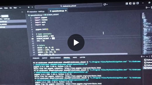 Building a Space Shooter Game in Python: Key Takeaways | Shahzaman Ahmad posted on the topic | LinkedIn