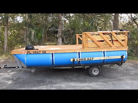 My Cheap Homemade Pontoon Boat Build #2