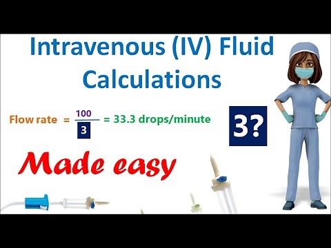 IV fluid calculations | Intravenous fluid calculations | IV Drip rate Calculations | Drops/minute
