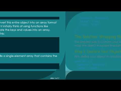 Converting an Object to an Array in JavaScript