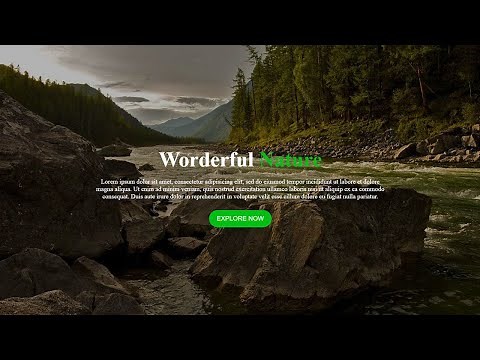Full Screen Background Image Slider Using HTML & CSS | HTML,CSS Tutorial