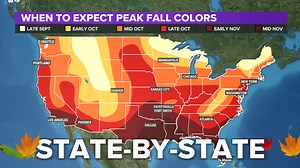 When is peak fall color across the USA | State-by-state