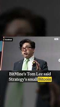Tom Lee Says Strategy's Bitcoin Sale Is Classic 'Bottom Behavior'
