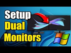 How to Setup Dual Monitors on your Windows PC or Laptop (Best Method)