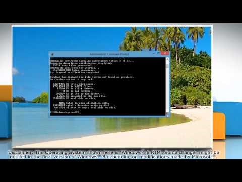 How to Run a Disk Check in Windows 8 using Command Prompt