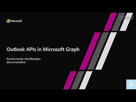 Outlook APIs in Microsoft Graph