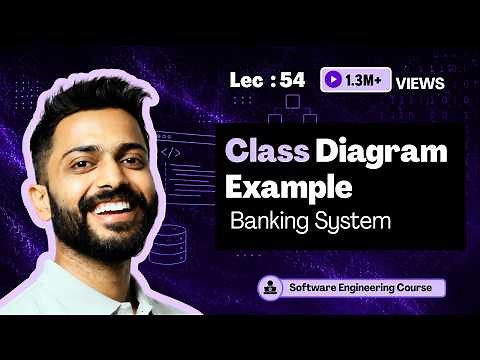 Class Diagram in UML | Banking System (Real Life example) | Software Engineering