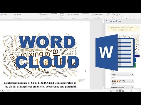 How to make a word cloud in microsoft word
