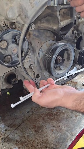 Ford Edge power steering pump belt installation trick
