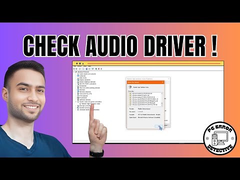 How to Check Audio Driver in Windows 10