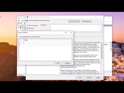 How to Hide/Show Specific Control Panel Items in Windows 10 [Tutorial]