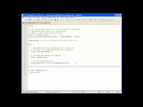 Getting Started with the AdWords API PHP Client Library