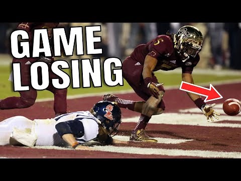 College Football Game Losing Fumbles