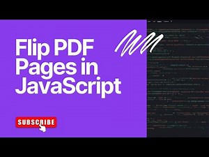 How to Display & Flip PDF Pages in JavaScript Using PDF.js | PDF Viewer Tutorial