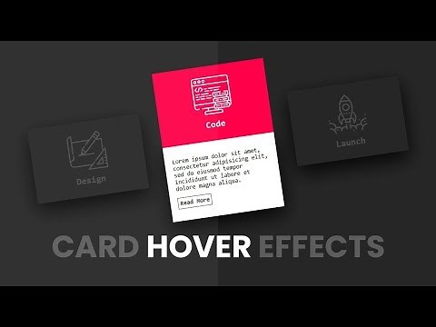CSS Card Hover Effects | Html & CSS