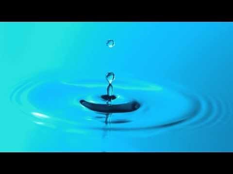Slow Motion Water Droplet Falling Breaks Surface Tension and Makes Ripples in HD YouTube Video View
